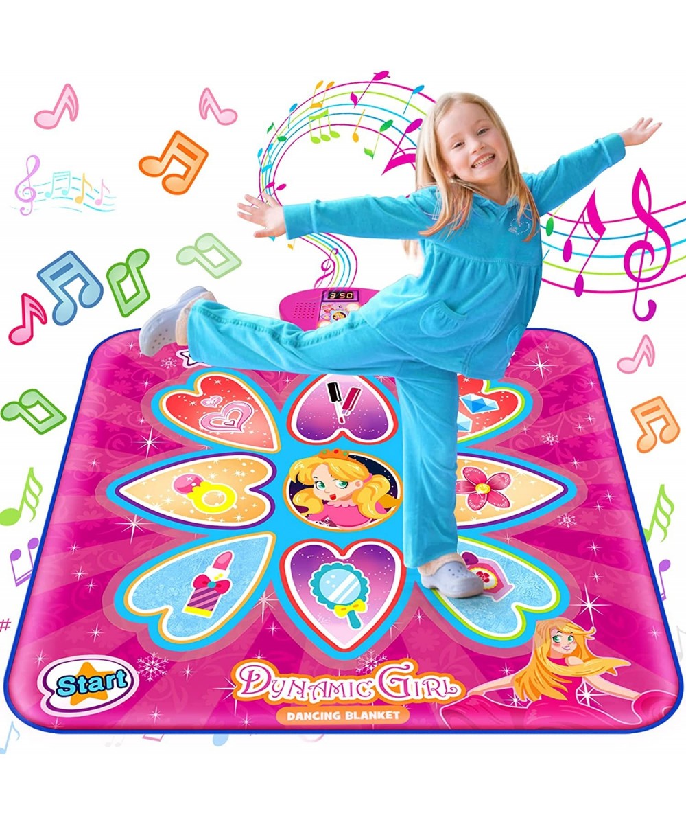 Dance Mat Gifts Toys for 3-10 Year Old Girls Princess Themed Electronic Dance Pad with LED Screen 3 Modes Dance Music Game 5 ...