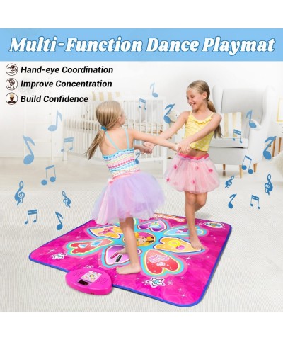 Dance Mat Gifts Toys for 3-10 Year Old Girls Princess Themed Electronic Dance Pad with LED Screen 3 Modes Dance Music Game 5 ...