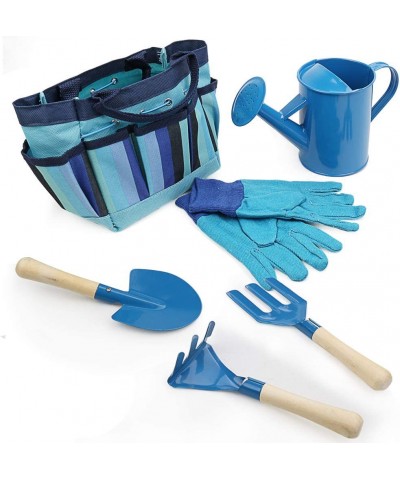 Kids Gardening Tool Sets Toy Shovel Gardening Set Outdoor Gardening Toy with Wooden Handles & Safety Edges Includes Carry Bag...