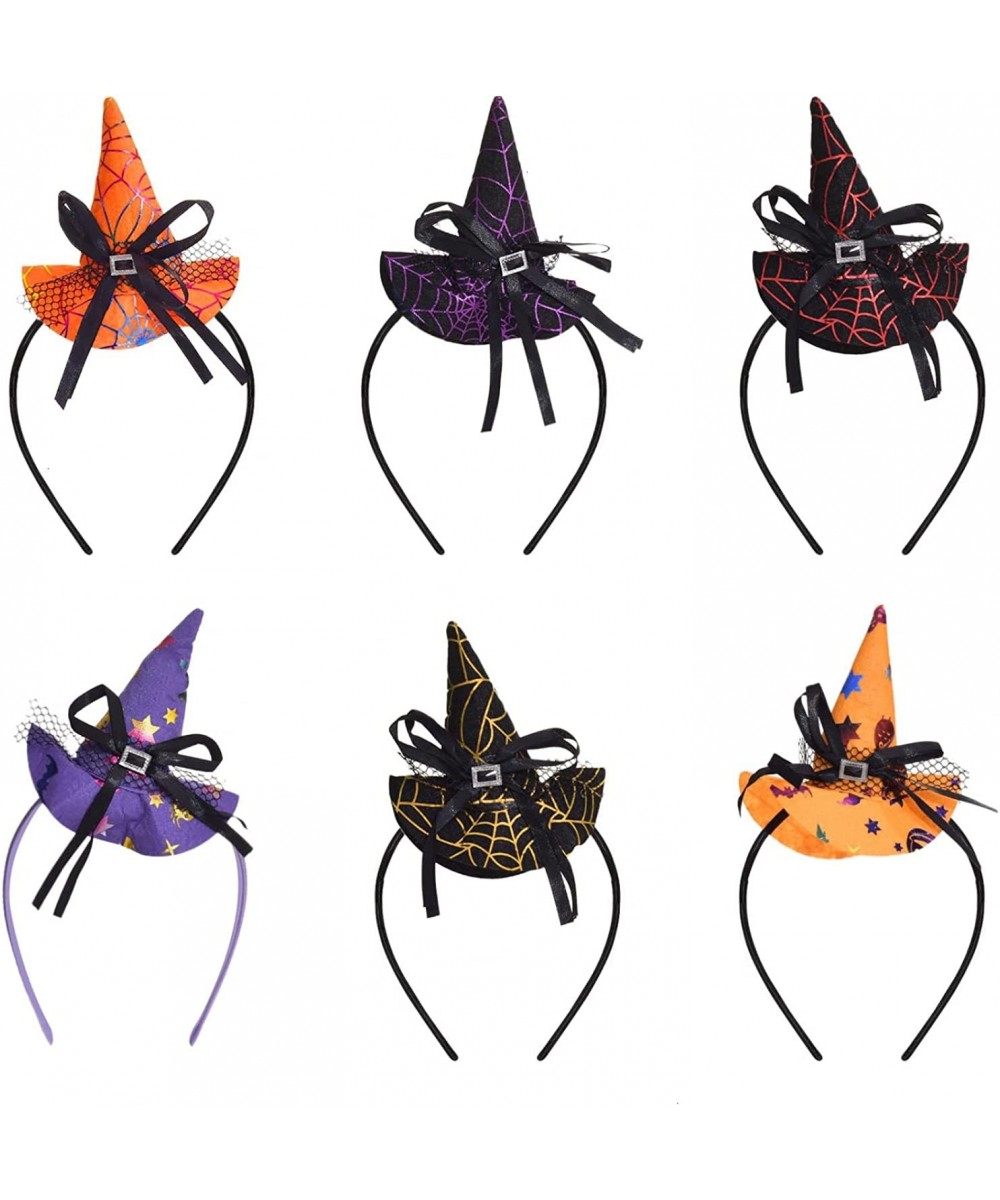 Witch Hat Headband 6 Pack Halloween Headbands for Women Halloween Party Cosplay Accessories (One Size Fit All) $27.32 Kids' P...