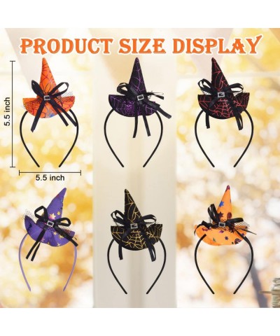 Witch Hat Headband 6 Pack Halloween Headbands for Women Halloween Party Cosplay Accessories (One Size Fit All) $27.32 Kids' P...