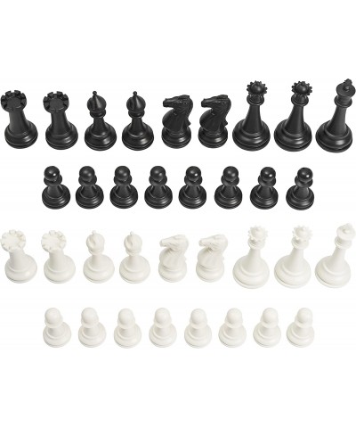 1x Single Weighted Chess Pieces Only - Modern Style - 32 Pieces + 2 Extra Queens - King 4" Tall - Best Chess Set Ever $33.96 ...