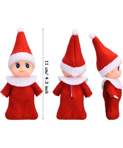 4 Pieces Baby Christmas Elf Dolls Christmas Miniature Elf Dolls Tiny Elf Boys and Girls Christmas Decorations Party Accessori...