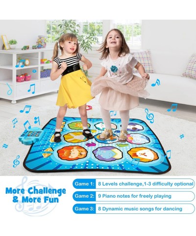 Dance Mat Gifts Toys for Girls 3 4 5 6 7 8 Years Old 8 Challenge Levels & 8 Demo Songs Dance Mat for Kids Music Animal Themed...