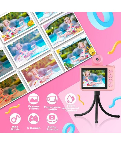 Kids Waterproof Camera Unicorn Christmas Birthday Gifts for Girls Age 3-12 HD Video Children Digital Underwater Toddler Selfi...