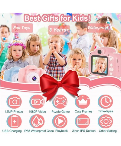 Kids Camera Waterproof for Kids Girls Age 3-8 Birthday Gifts 1080P Video Recorder Kids Digital Camera Toddler Toys for 3 4 5 ...