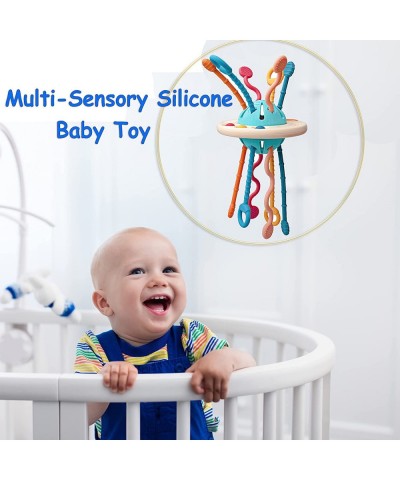 AILIMY Montessori Toys for 18M+ Months Child   UFO Food Grade Silicone Pull String Activity Toy  Sensory Toys for Toddlers  T...