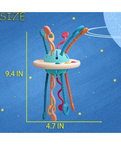 AILIMY Montessori Toys for 18M+ Months Child   UFO Food Grade Silicone Pull String Activity Toy  Sensory Toys for Toddlers  T...