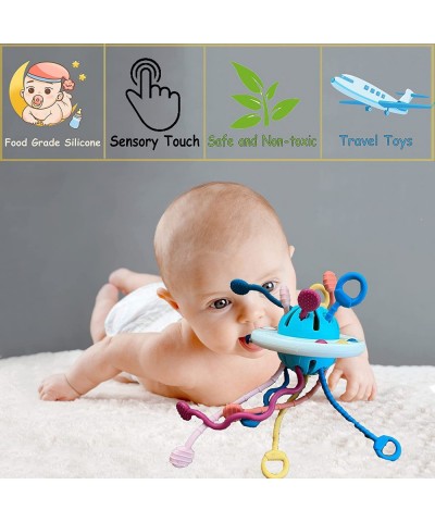 AILIMY Montessori Toys for 18M+ Months Child   UFO Food Grade Silicone Pull String Activity Toy  Sensory Toys for Toddlers  T...