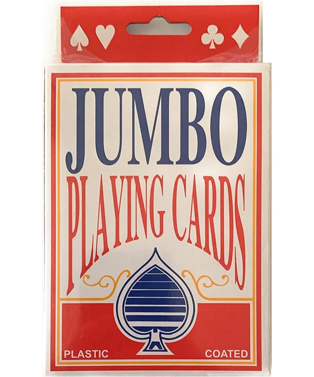 Jumbo 4x6 Inch Playing Cards Plastic Coated $23.77 Card Games