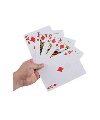 Jumbo 4x6 Inch Playing Cards Plastic Coated $23.77 Card Games