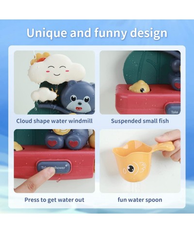 Baby Bath Toys Muntilfunctional Bath Toys for Toddlers 9 Pieces Bathtub Toys Set for Kids Infants Floating Wind-up Toy Water ...