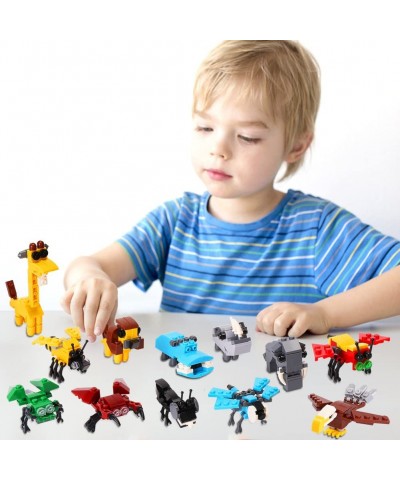 24 Mini Animal Building Blocks Toy Set Animals Figures Stem Toys Party Supplies Gifts Party Favor for Kids Goodie Bags Birthd...