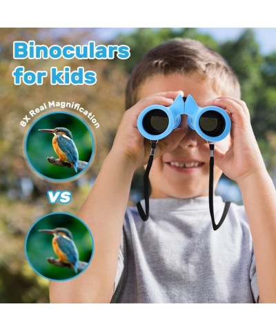 Binoculars for Kids 8x21 High-Resolution Optics Mini Compact Binocular Toys Shockproof Folding Small Telescope for Bird Watch...