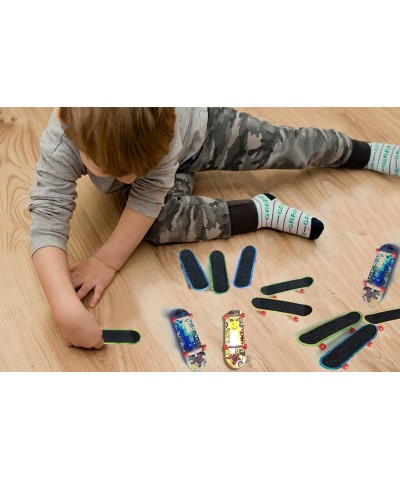 Mini Finger Skateboards for Kids Set of 25 Light up Mini Finger Toys LED Fingerboard Hand Skateboard for Creative Fingertips ...