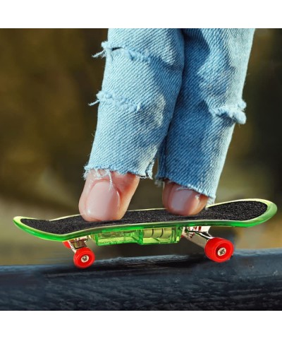 Mini Finger Skateboards for Kids Set of 25 Light up Mini Finger Toys LED Fingerboard Hand Skateboard for Creative Fingertips ...