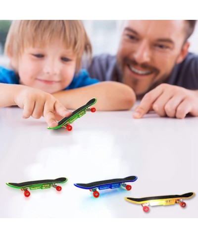 Mini Finger Skateboards for Kids Set of 25 Light up Mini Finger Toys LED Fingerboard Hand Skateboard for Creative Fingertips ...