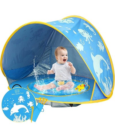 Baby Beach Tent with Pool 2022 Upgrade Easy Fold Up & Pop Up Unique Ocean World Baby Tent 50+ UPF UV Protection Outdoor Tent ...