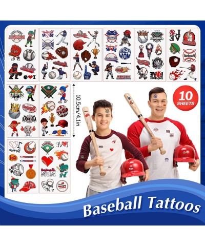 108 Pcs Baseball Party Favors Set Baseball Goodie Bag Fillers Mini Baseball Toy Whistle Silicone Bracelet Tattoo Sticker Temp...