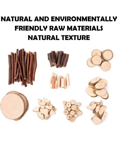 Wood Craft Kits - Loose Parts Play Materials DIY Crafts for Projects DIY Wooden Animal Unfinished Wood Crafts Educational Art...