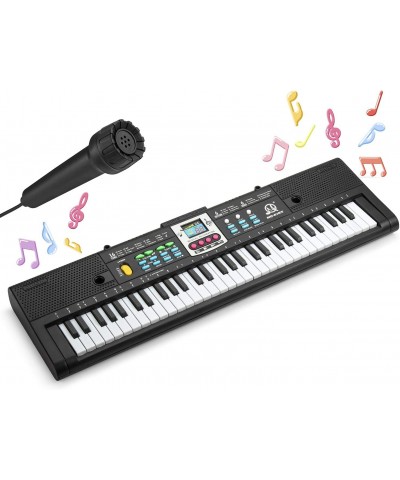 Electric 61-Key Portable Keyboard Piano Toy for Kids Learning Keyboard for Children with Microphone Lightweight Music Piano T...