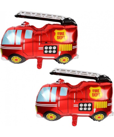 2 Pcs Jumbo Fire Truck Foil Mylar Balloon Helium Large Birthday Party Decorations Supplies Red $15.32 Kids' Party Decorations