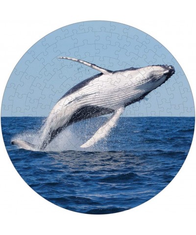 Humpback Whale Puzzle A-Round 140 Piece Round Jigsaw Puzzle $39.59 Jigsaw Puzzles