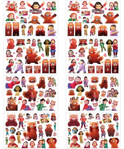 120pcs for Red Panda Tattoos Stickers Birthday Party Supplies Decorations for Red Panda Party Favors Temporary Tattoos Sticke...