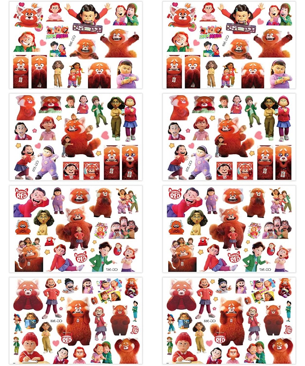 120pcs for Red Panda Tattoos Stickers Birthday Party Supplies Decorations for Red Panda Party Favors Temporary Tattoos Sticke...