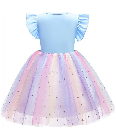 Sparkle Unicorn Rainbow Tulle Ball Gowns Tutu Princess Theme Party Cosplay Costume 2-10Years $51.96 Kids' Costumes