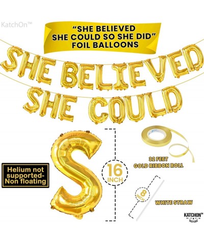 Large She Believed She Could So She Did Banner - 16 Inch Graduation Banner | She Believed She Could So She Did Graduation 202...