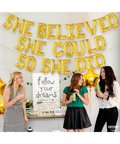 Large She Believed She Could So She Did Banner - 16 Inch Graduation Banner | She Believed She Could So She Did Graduation 202...