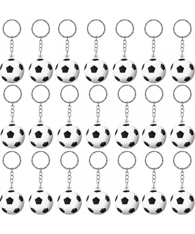 30 Pack Soccer Keychains Soccer Stress Ball Sports Ball Keychains Soccer Key Chain for Boys School Carnival Reward Party Bag ...