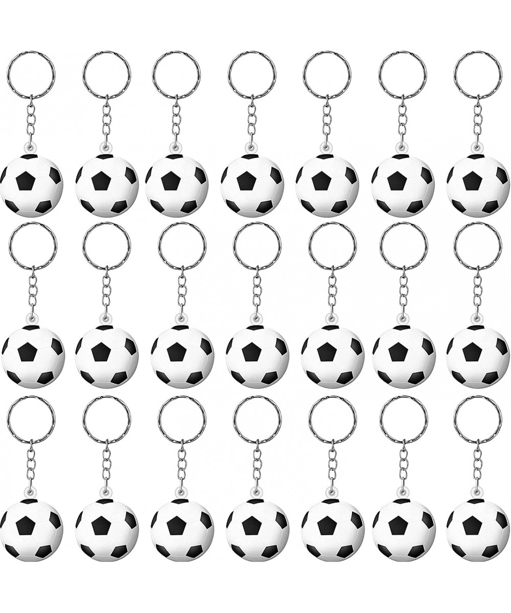 30 Pack Soccer Keychains Soccer Stress Ball Sports Ball Keychains Soccer Key Chain for Boys School Carnival Reward Party Bag ...