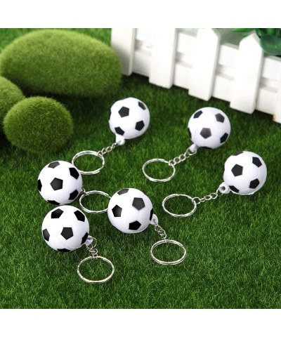 30 Pack Soccer Keychains Soccer Stress Ball Sports Ball Keychains Soccer Key Chain for Boys School Carnival Reward Party Bag ...