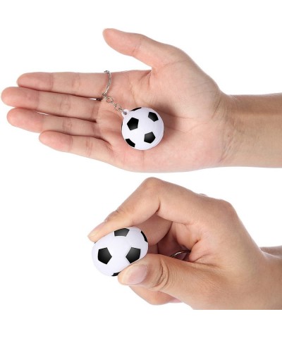 30 Pack Soccer Keychains Soccer Stress Ball Sports Ball Keychains Soccer Key Chain for Boys School Carnival Reward Party Bag ...