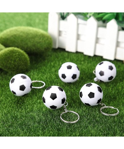 30 Pack Soccer Keychains Soccer Stress Ball Sports Ball Keychains Soccer Key Chain for Boys School Carnival Reward Party Bag ...