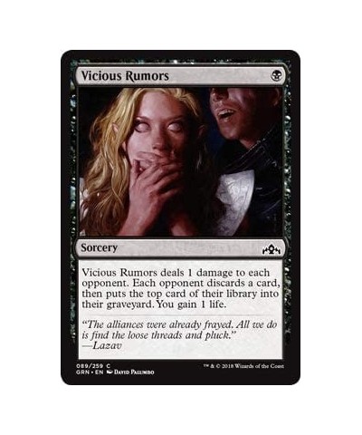 Magic: The Gathering - Vicious Rumors - Guilds of Ravnica - Common $10.70 Magic Kits & Accessories