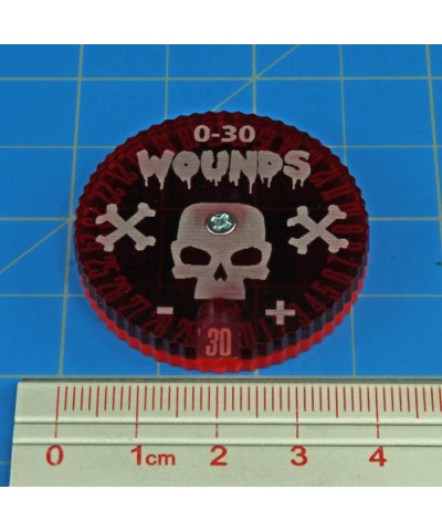 Wound Dials Numbered 0-30 Fluorescent Pink & Translucent Red (2) $15.33 Game Accessories