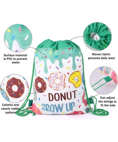 Donut Birthday Party Supplies Donut Grow Up Gift Goody Bags Drawstring Bags for Donut Theme Birthday Party Decorations Set of...