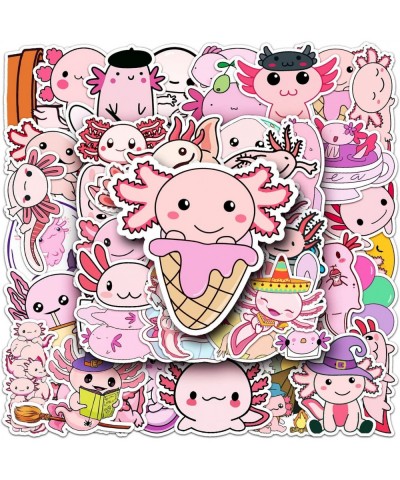 Salamander Animal Stickers for Water Bottles Cartoon Axolotl Vinyl Waterproof Stickers for Laptops 50 Pcs Kids Teens Adults S...