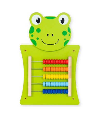 Frog Activity Wall Panel - Toddler Activity Center - Wall-Mounted Toy for Kids Aged 18M+ - Decor for Bedrooms and Play Areas ...