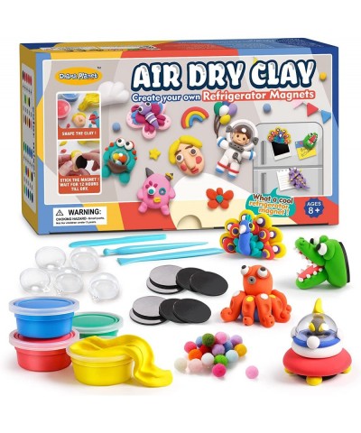 Air Dry Clay Kit for Kids Create Your Own Refrigerator Magnets with Modeling Clay Art Activity Set Craft Project Gifts for Bo...