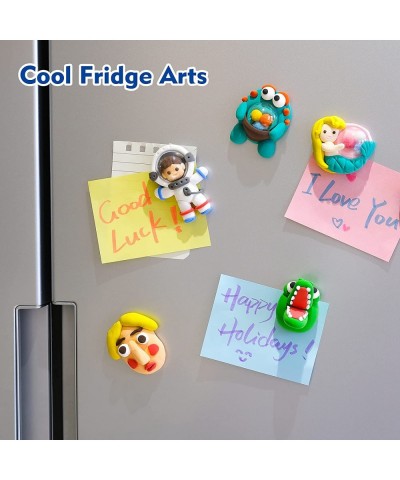 Air Dry Clay Kit for Kids Create Your Own Refrigerator Magnets with Modeling Clay Art Activity Set Craft Project Gifts for Bo...