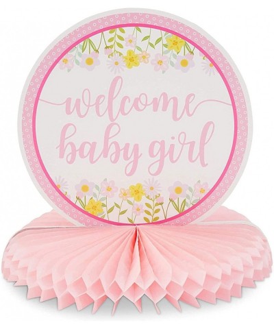 6 Pack Baby Shower Table Honeycomb Decorations for Girl 3 Designs $19.84 Kids' Party Centerpieces