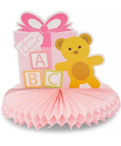 6 Pack Baby Shower Table Honeycomb Decorations for Girl 3 Designs $19.84 Kids' Party Centerpieces