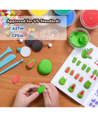 Air Dry Clay Kit for Kids Create Your Own Refrigerator Magnets with Modeling Clay Art Activity Set Craft Project Gifts for Bo...