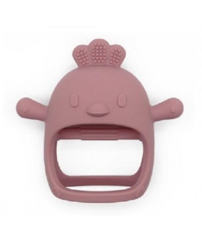 Animal Shaped Silicone Mitten Teething Toy Non-Toxic (Dark Pink) $17.25 Baby Teether Toys