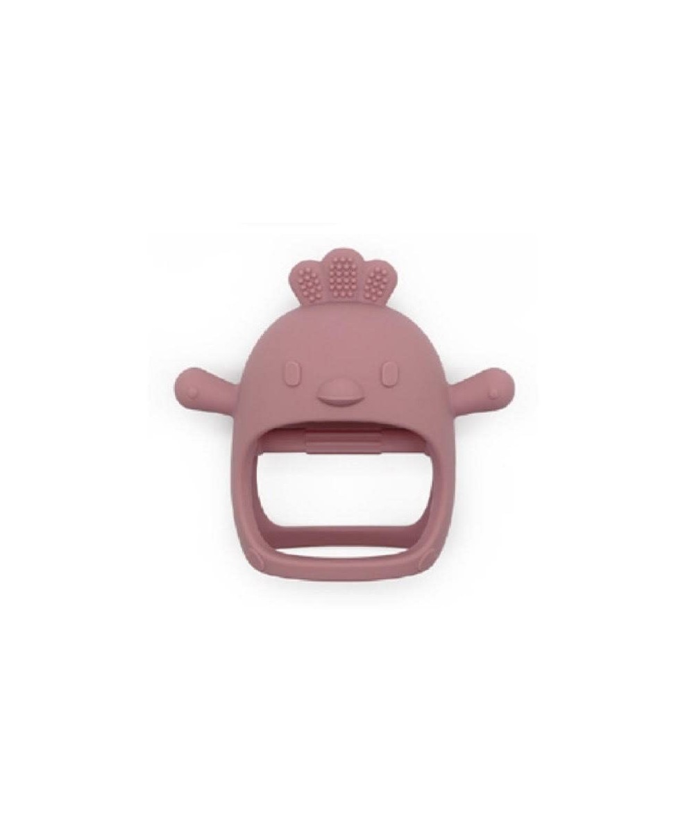 Animal Shaped Silicone Mitten Teething Toy Non-Toxic (Dark Pink) $17.25 Baby Teether Toys