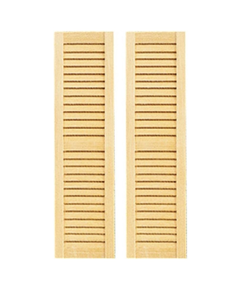 Dolls House Louvered Shutters Wooden 1:24 Half Inch Scale Window Accessory $19.54 Dollhouse Accessories